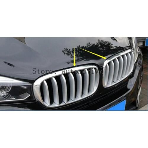 For BMW X5 F15 ABS Matte Front Center Grill Grille Cover Trim 2014 2015 14pcs