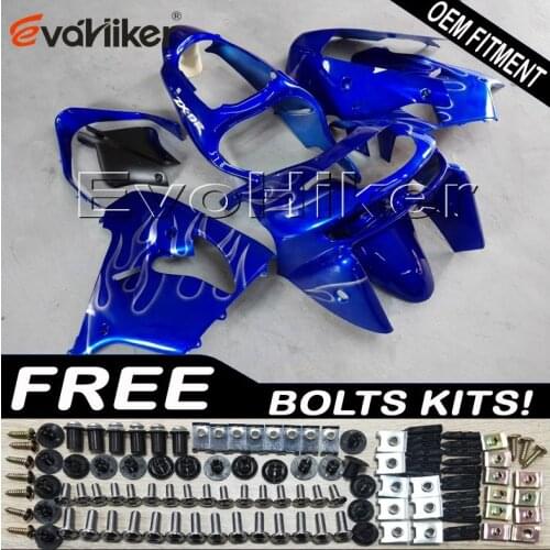 Motorcycle cowl for ZX9R 1998 1999 blue ZX 9R 98 99 ABS plastic motor panels kit