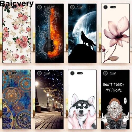 Soft Silicon Back Cover for Sony Xperia XZ Premium Flower Buterfly Pattern Back Cases for Sony XZ Premium XZP 5.5"