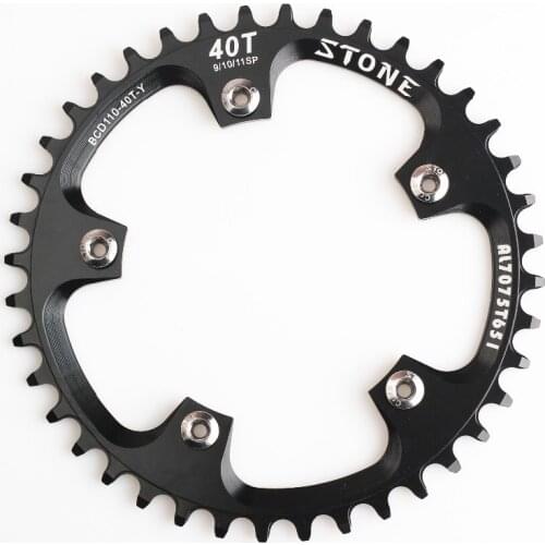 Single Chain-ring BCD110 Narrow Wide Circle 1x System crank 5 bolts 34T 36T 38T 40T with bolts