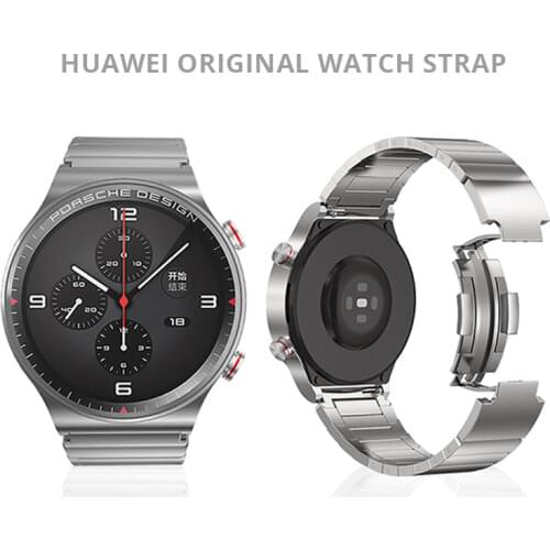 Porsche Original Metal Band for Huawei Gt2 Pro Official Stainless Steel Bracelet for Huawei Gt2 Pro Gt2e Gt2 46mm Watchband 22mm