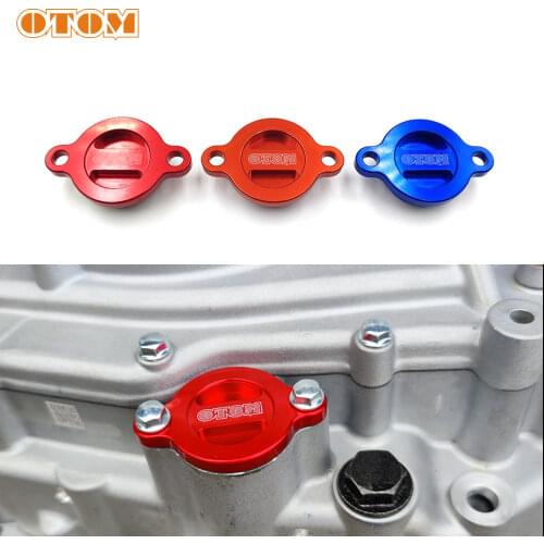 OTOM Motorcycle Accessorie Engine Oil Filter Cover CNC Fuel Filters Tank Cooling Radiating Cap Plug Screw For ZONGSHEN NC250 450