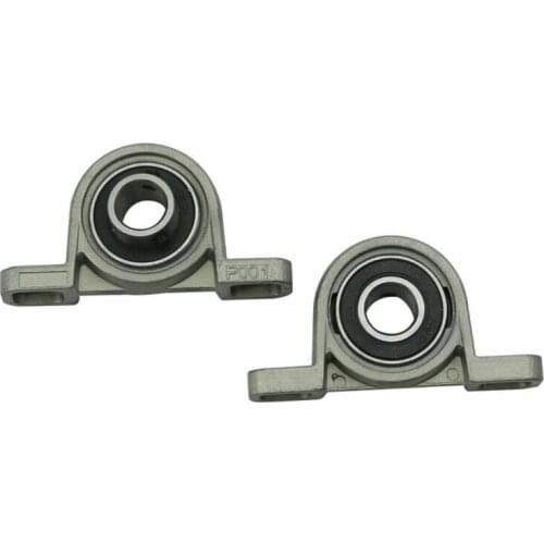 2pcs Zinc Alloy Diameter 12mm Bore Ball Bearing Pillow Block Mounted Support P001 Horizontal Vertical Lead Screw Support