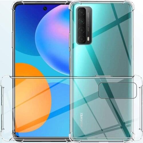 Transparent Coque Phone Case for Huawei P Smart Z S Pro Plus 2018 2019 2020 2021 Airbag Shockproof Silicone Thin Back Cover Capa