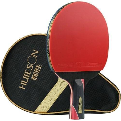 Single Ping Pong Paddle Professional Training Carbon Bat Racket Ping Pong