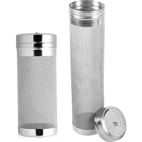 7x18/ 7x29cm Home Brew 300 Micron Stainless Steel Hop Spider Mesh Beer Filter Strainer Dry Hopper For Home Brew Spider Filter