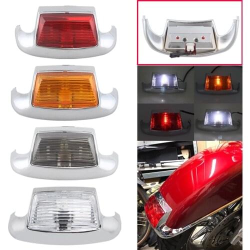 Motorcycle LED Fender Tip Light Front Leading Edge Driving Brake Light For Harley FLSTC FLHT FLHTCU FLHR Motor Parts