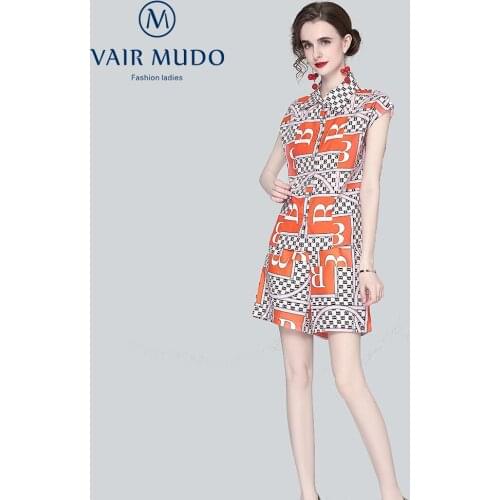 2021 Summer Suit Women Print Elegant Temperament Shirt LooseShirt Sleeveless Shorts Casual Fashion Two-Piece Suit Y115