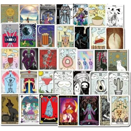 50pcs/lot Kawaii Stationery Stickers Tarot stickers Diary Planner Decorative Mobile Stickers Scrapbooking DIY Craft Stickers