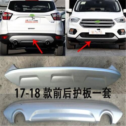 ABS Front+Rear car bumper cover trim plastic Bumper bars front and rear bumper For Ford Kuga 2013-2018 Car styling