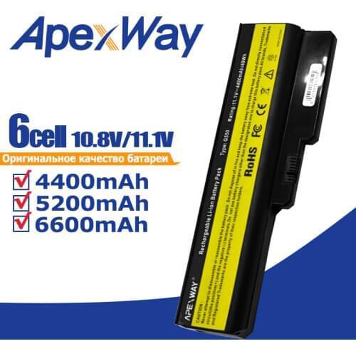 Apexway Laptop Battery for LENOVO L08L6Y02 a3000 L08S6C02 LO806D01 L08L6C02 L08N6Y02 G430 G450 G455A G530 G550 G555 L08O6C02