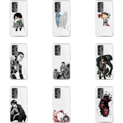 Attack on titan Phone Case Transparent For Huawei Mate P honor 10 9 8 7 plus lite play 3 4 2s RS a T pro Soft TPU Mobile bags