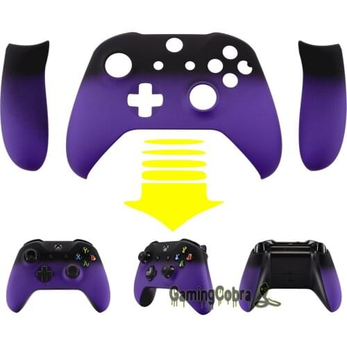 EXtremeRate Soft Touch Top Shell Front Housing Faceplate Replacement Parts for Microsoft Xbox One X & One S Controller