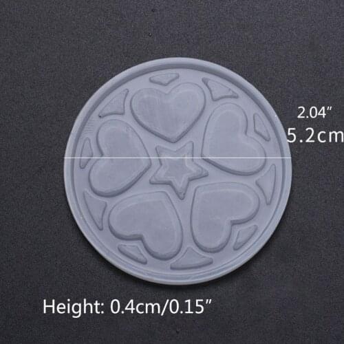 Crystal Epoxy Resin Mold Irregular Love Heart Printing Casting Mould DIY Crafts