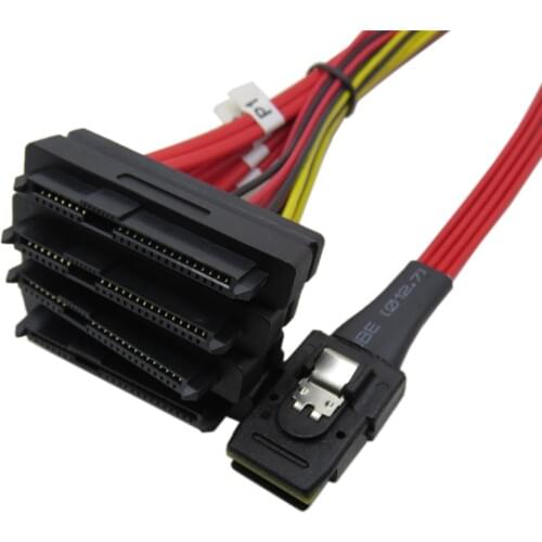 SATA cable Mini SAS36P SFF 8087 to sas29P SFF-8482 High Transmission Speed