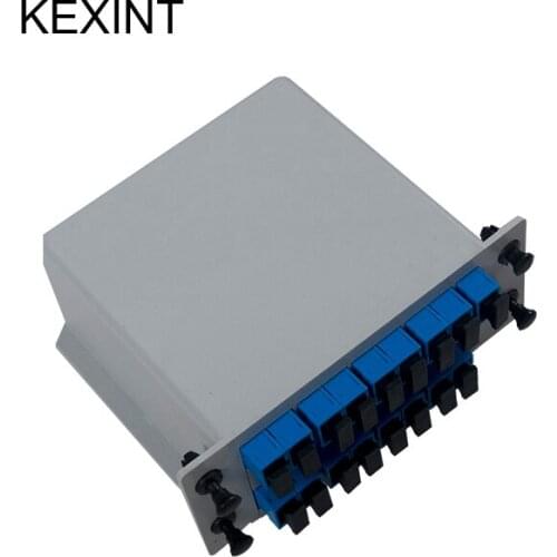 KEXINT PLC Splitter Cassette type 1*16 Insertion /LGX / Fiber Optic PLC Splitter SC/UPC / 10pieces