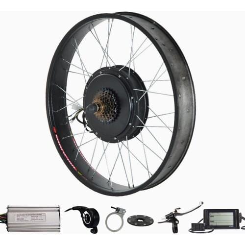 CE Approved ,26" x 4.0 Fat bike kit 48V 1000W electric fat bike conversion kit with LCD display
