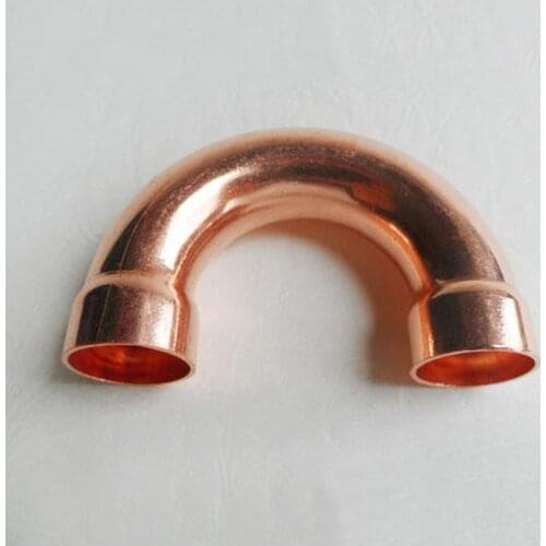Copper 180 Elbow Plumbing Pipe Fitting Water Gas Oil Scoket Weld Coupler End Feed 180 Deg 32mm x1.1mm x98