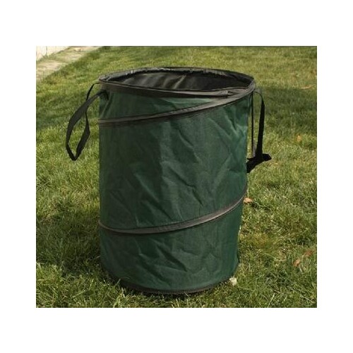 Garden waste bin for collecting tree leaves and grasses foldable trash can outdoor