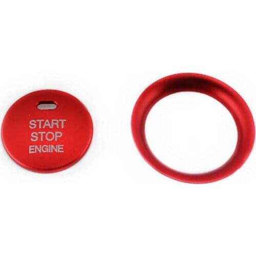New1pcs Decorative RingRed Engine Stop Button Cover Ring Decoration For Mazda 3 Axela CX-3 CX-4 CX-5