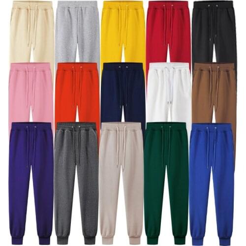 2021 Newest Mens Sweatpants Autumn Winter Man Gyms Fitness Bodybuilding Joggers Workout Trousers Men Casual Cotton Pencil Pants