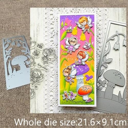 New Design Craft Metal stencil mold Cutting Dies Fairy Glade Scene Vertical scrapbook die cuts Album Paper Card Craft Embossing