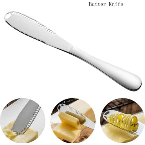 Stainless Steel Butter Cheese Knife Peeler Cutter Tool Dessert Spreader Cream Knife Utensil Cutter Grater Slicer Curler Scooper