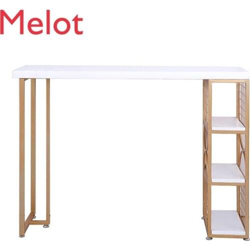 Solid Wood Bar Counter Home High Bar Table Modern Minimalist Living Room Dining Room Hallway Small Dining Table