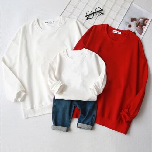 Mother Kids Autumn and Winter New Family Look White Red Black Sweater ins European and American Manufacturers Spot Wholesale
