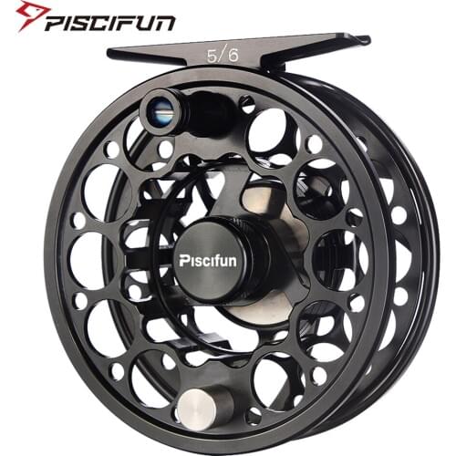 Piscifun Sword Fly Fishing Reel 3/4 5/6 7/8 9/10 CNC Machined T6061 Aluminum Alloy Fly Reel, Light Weight yet Incredibly Strong