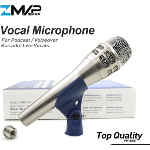 Grade A KSM8 Professional Dynamic Wired Microphone Super-Cardioid KSM8N Mic For Performance Live Vocals Karaoke Podcast Stage