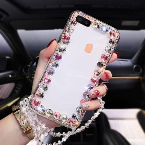 Phone Case Transparent Diamond Drop-proof Shell Suitable For OPPO R15 Standard edition Mobile