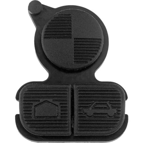 Car 3-Button Replacement Remote Key Fob Case Rubber Pad for BMW E36 E39 E38 3 5 7 Series Z3 Z4 Z8 X3 X5 Auto Accessories