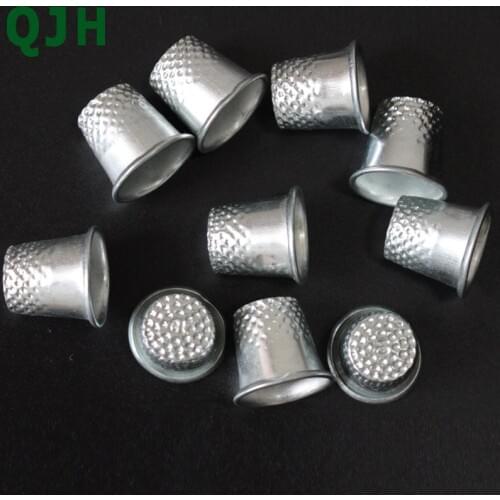 10PCS DIY New Silver Sewing Machine Handworking Pin Needle Craft Tools Metal Finger Thimbles Tailor Sewing Grip Shield Protector