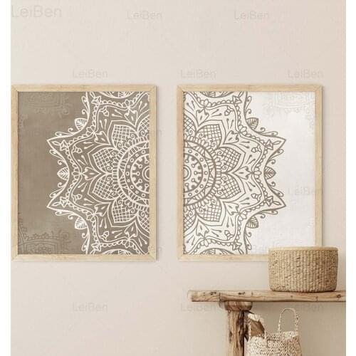 Nordic Abstract Art Canvas Painting for Interior Mandala Poster Namst Quotations Print Picture Home Wall Decor Bedroom Ornaments