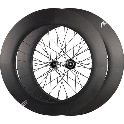 Carbon Wheelset 700c 88mm * 25mm Carbon Disc Wheelset Road Bike 24 Holes Tubeless with Ceramic Hub Cycling Track Wheelset