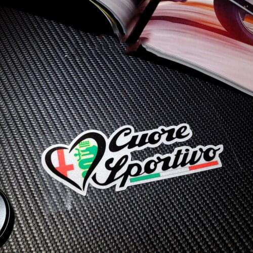 Motor Racing GP Sticker Car Vinyl PVC Decals for Fleet Italy Alfa Romeo Locotive Truck Helmet Vans Motorcycle Scratches Cover