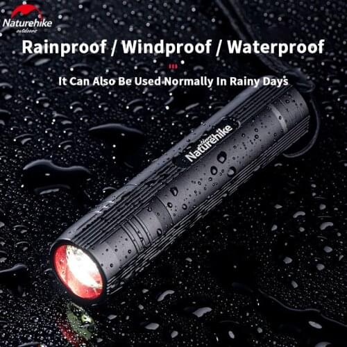 Naturehike XINGYUAN Outdoor Flashlight 5 Modes Zoomable-Torch CREE Flashlight 2500mAh Battery Lights Mini Powerful 1000LM Light