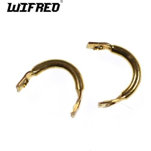 Wifreo 100PCS/bag Brass U Shape Spinner Lure Spoon Holder Connector Lure DIY Large Fly Tying Material