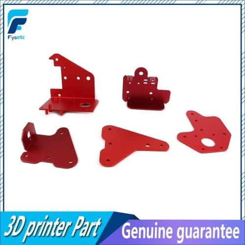 1Set Extruder Back Plate + X Motor Front & Back Plate + Z-axis 2.5mm & 3.0mm Passive Block Plate Kit For CR-10S PRO 3D