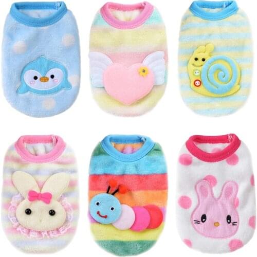 Winter Clothes For Small Dogs Cat Warm Dog Coat Cotton Fleece Puppy Clothes Puppy Vest Clothing French Bulldog Chihuahua Jacket