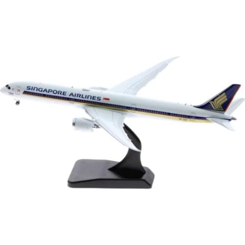 1:400 Scale Singapore Airways B787-10 Airlines Model with Base Alloy Aircraft For Collectible Souvenir Show Gift Toys
