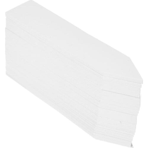 Practical 100 Pcs Plastic Plant Seed Labels Pot Marker Nursery Garden Stake Tags 10cm x 2cm (White)