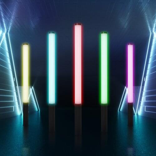 15w Rechargeable hand-held RGB LED light wand Dimmable Selfie Fill Light phone lamp for outdoor Vlog TikTok