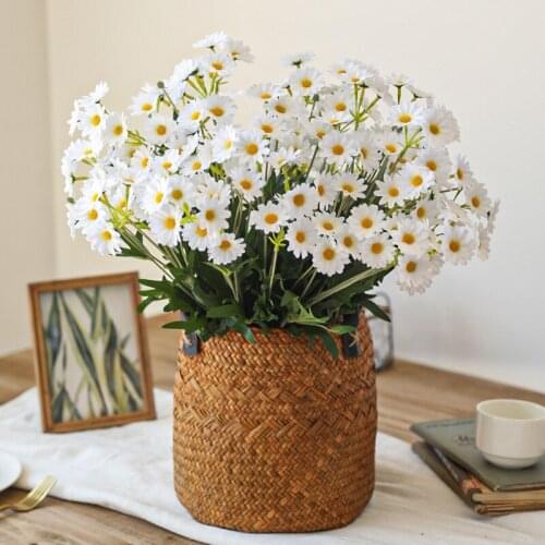 Home Decor Dried Flowers Artificial Flowers Party Decoration Wedding Accessories Little Daisy Flower Wall flores secas Dropship