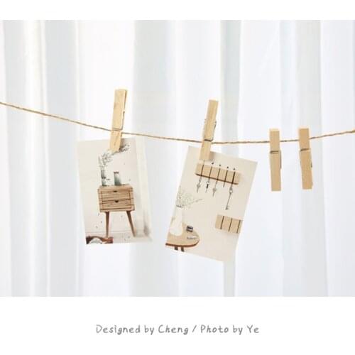 50/100Pcs Small Size Mini Wooden Clips 25mm Colorful Clips Photo Clips for sheets DIY Clothespin Craft Decor Clips Pegs