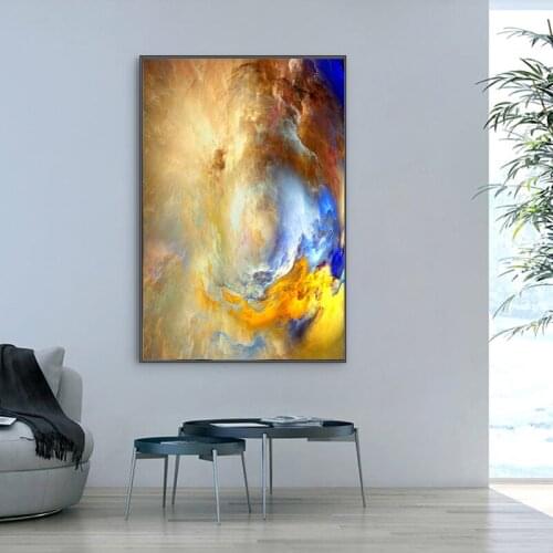 Abstract Unreal Colorful Clouds Canvas Painting Landscape Wall Art Modern Art Posters Pictures For Living Room Home Decoration
