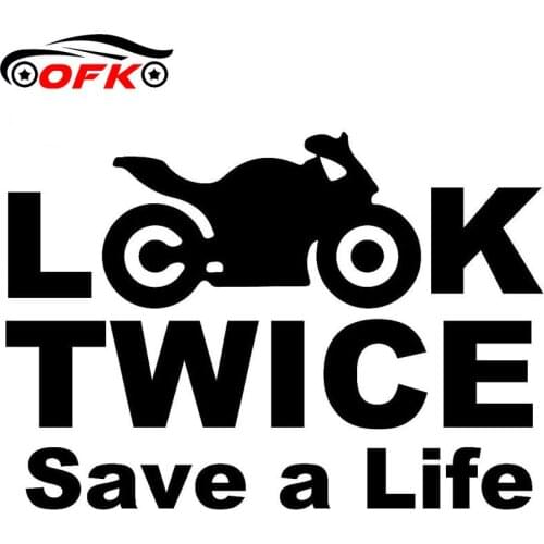 Car Sticker Interesting Appearance Save Life Twice Creative PVC Car Motorcycle Decoration Sticker Creative, 13cm *9cm