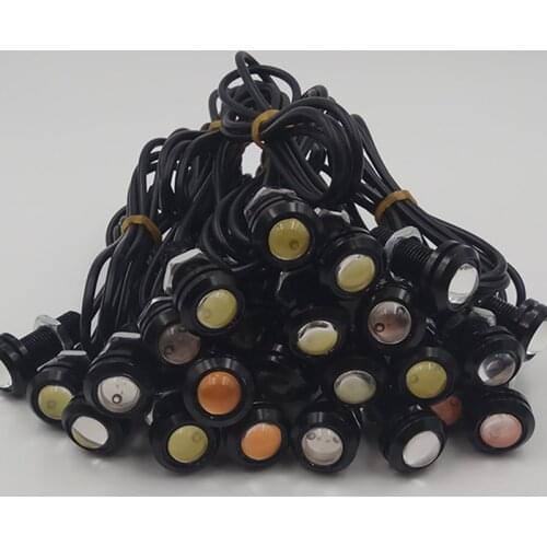 Car Lamps Led Eagle Eye 12V 10 Pcs / Pack 18/23 MM DRL Daylight Daytime Running Lights Backup Reversing Parking Signal