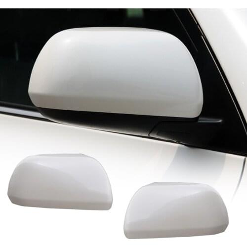 White 1 Pair Left & Right Car Side Wing Rearview Mirror Cover Cap Decor Fit for Toyota Highlander 2013 2012 2011 2010 2009 2008